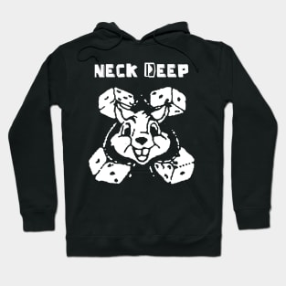 neck deep dice bunny Hoodie